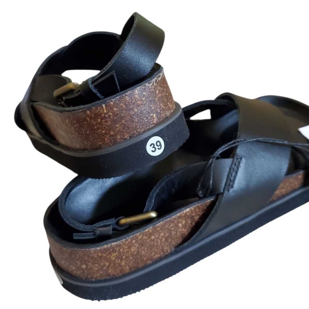 Liberté Leather Capri Sandal Wider Fit Black EU 39 US 8 - Picture 12 of 13